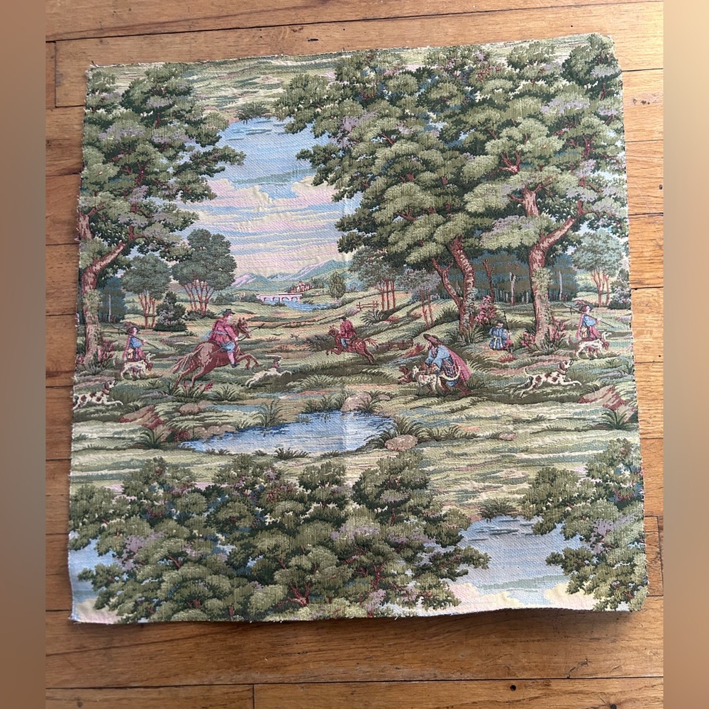SCALAMANDRE vintage tapestry jacquard remnant